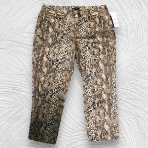Womens Snake Skin Pants Dana Buchman Brand New Pants Summer Pants Woman Snake